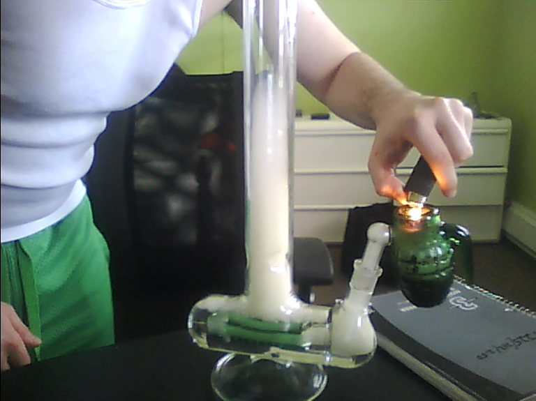 Hand Grenade Ash Catcher in Action