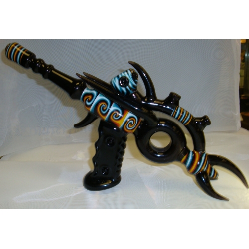 Ray Gun Bubbler Black + Paisley