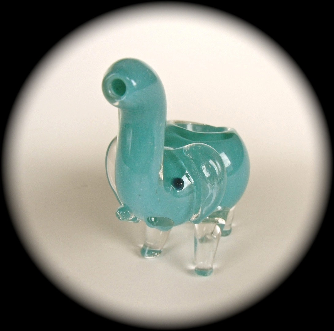 Elephant Pipe - Teal Aqua