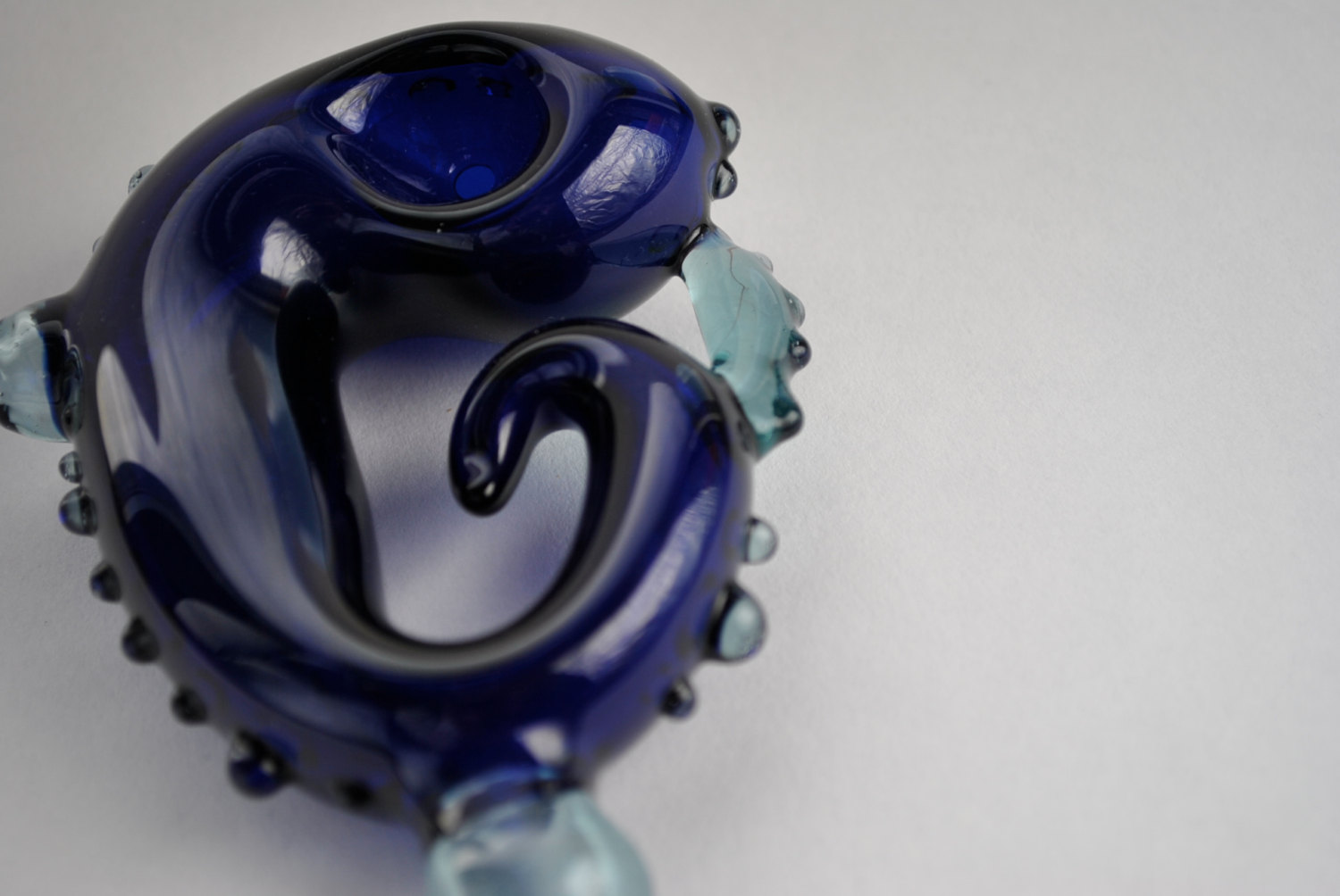 Blue Henna Inspired Glass Pipe