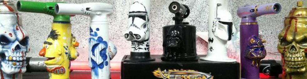 Dab Gear: Puff n Dabs Custom Heady Torches by Emerge 