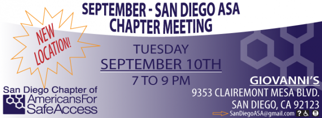 san diego asa meeting september medical marijuana advocacy Source http://4.bp.blogspot.com/-hbinkdBYlIo/UivIAetj2-I/AAAAAAAACks/4hcMdbiBNXA/s1600/sd-asa-chapter-meeting-header2.png