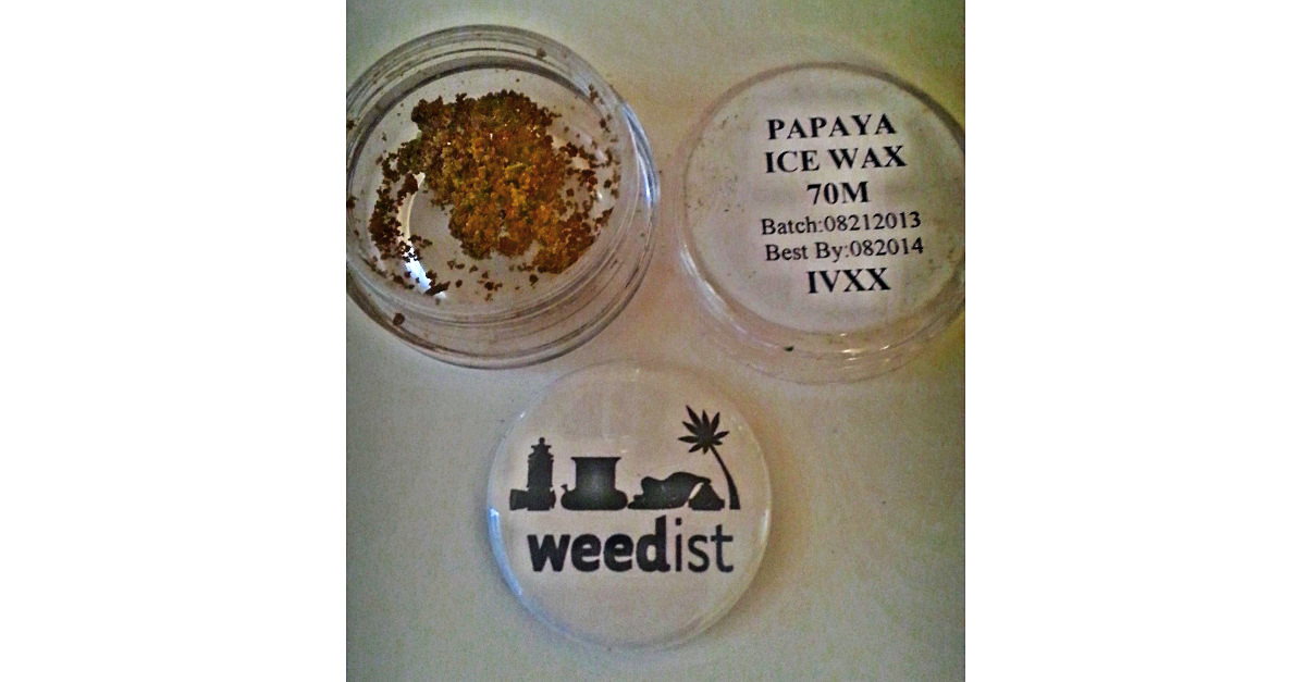 My Favorite Strains Papaya Ice Wax (Dabs) Weedist
