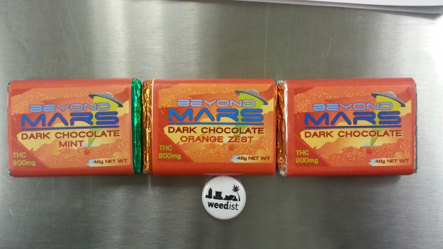 Edibles Review: Beyond Mars Dark Chocolate, Source: Prospero Weedist
