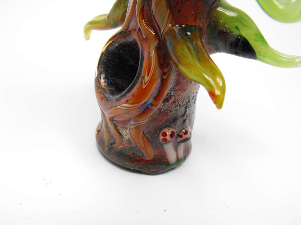 Redwood Tree Hand Blown Glass Pipe