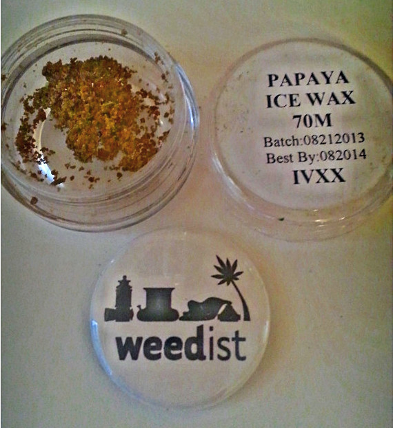 My Favorite Strains Papaya Ice Wax (Dabs) Weedist