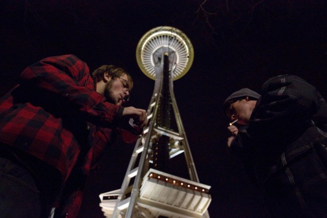 Legalization Anniversary Smoke-sesh Planned at Seattle Center, source: http://photoblog.nbcnews.com/_news/2012/12/06/15721007-pot-smokers-gather-under-seattles-space-needle-to-celebrate-legalization-of-marijuana