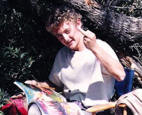 Bill S. Preston Esquire (Alex Winter) Middle Finger | source: