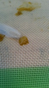 The end result after flashing wax