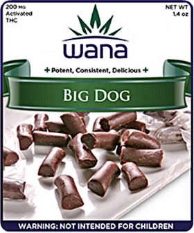 High Tolerance Edibles Review: Wana Big Dog Chew