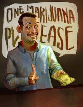 Artist Rendering of First Marijuana Sale Goes Viral