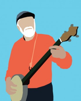 Minimalist Tribute to American Folk Singer Pete Seeger