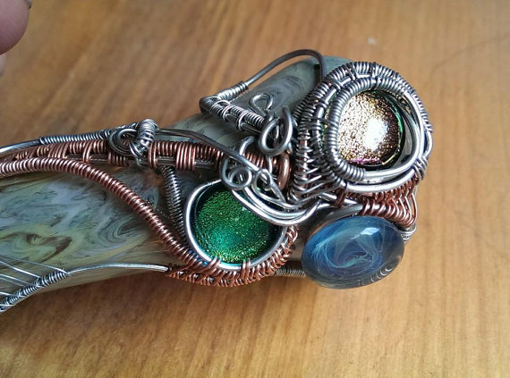 Piece of the Week | Wire Wrap Dichro Gem Pipe - Weedist