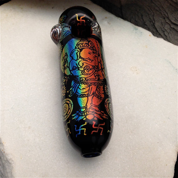 Piece of the Week | Rainbow Ganesha Pipe - Weedist