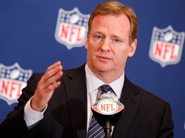 NFL's Goodell Thinks Substance Abuse Worse Than Domestic Abuse, Source: https://lammatlarge.files.wordpress.com/2012/04/goodell1.jpg