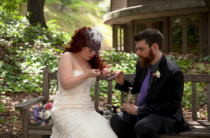 Trend Alert: Wedding Dabs, Source: Julie Hanna Photography