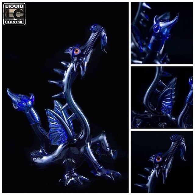 Solo Dragon by Joe Peters Glass @liquidchromeofficial