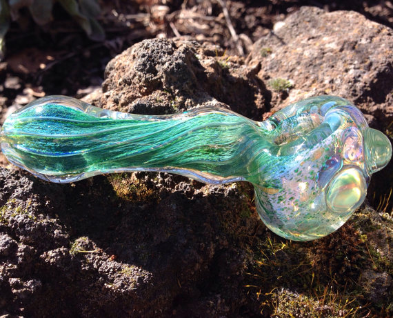Piece of the Week | Crystal Aqua Fumed Pipe - Weedist