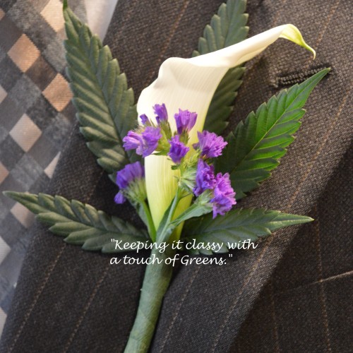 Buds and Blossoms: Cannabis Bouquets for Wedding Parties by Bec Koop - Weedist