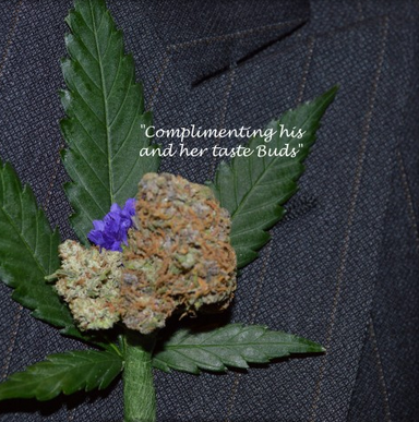 Buds and Blossoms: Cannabis Bouquets for Wedding Parties by Bec Koop - Weedist