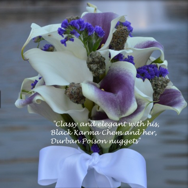 Buds and Blossoms: Cannabis Bouquets for Wedding Parties by Bec Koop - Weedist