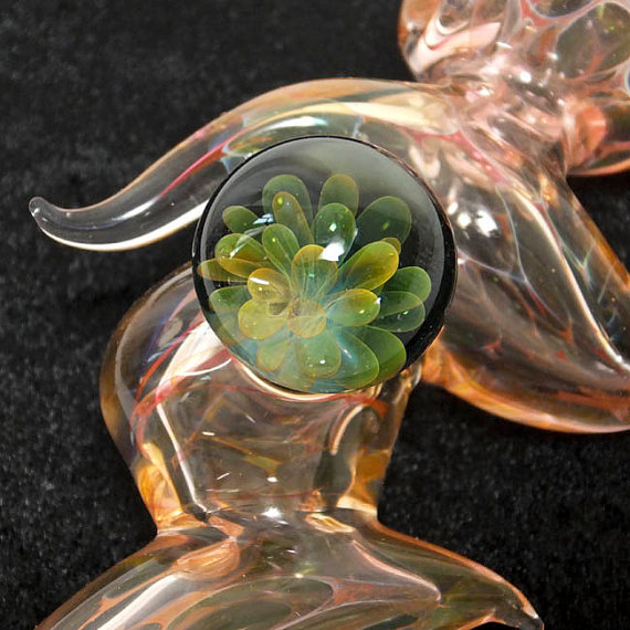 Piece of the Week | Abstract Silver and Gold Fumed Pipe - Weedist