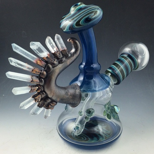 Piece of the Week | Authentic Crystal Fused Dab Rigs - Weedist