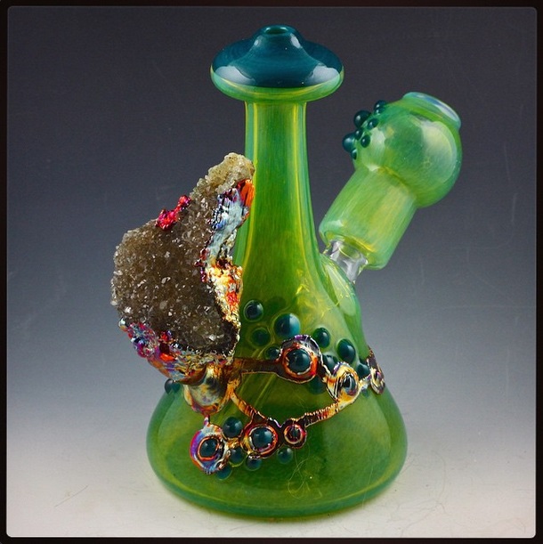Piece of the Week | Authentic Crystal Fused Dab Rigs - Weedist