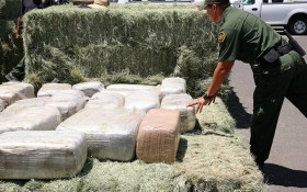 Bales of Cannabis Thrown Out of Car Window During High-Speed Police Chase